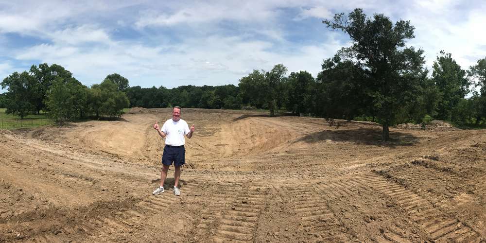 Pond before water fill near Montgomery TX