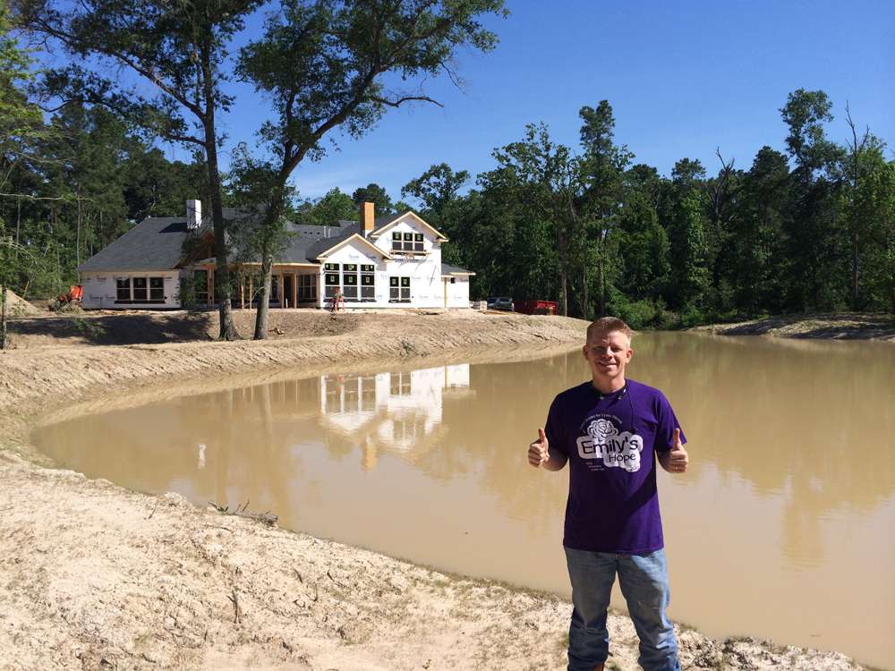 Completed pond near Montgomery TX