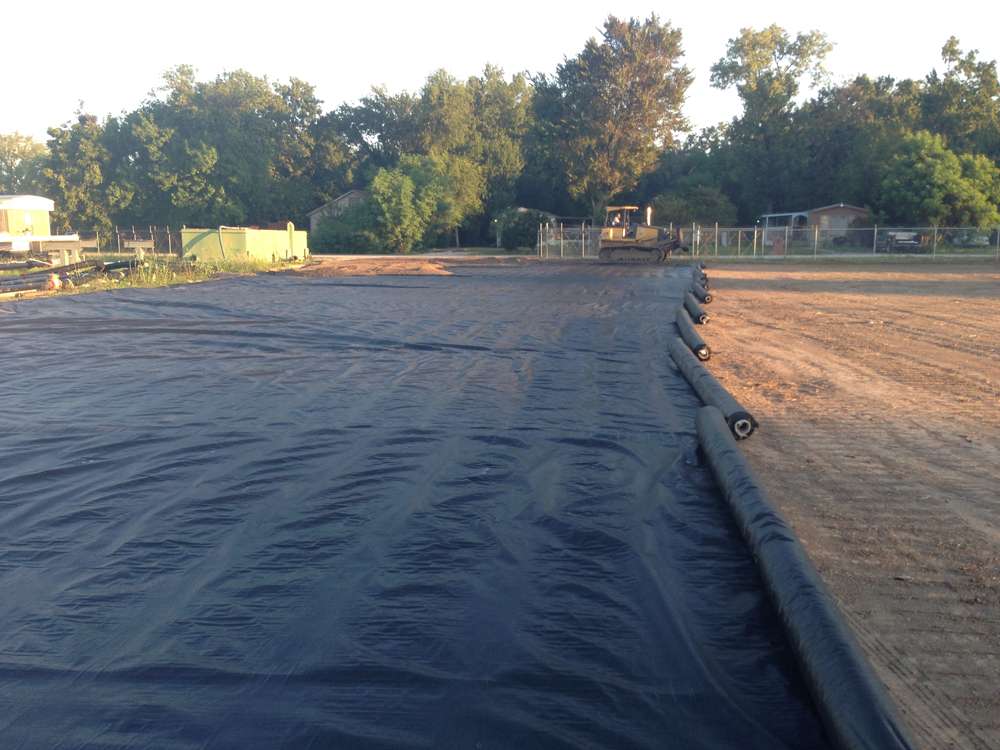 Laydown yard repair during construction
