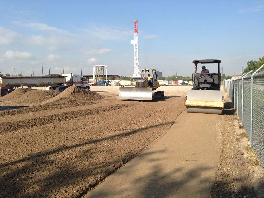 Laydown yard base installation