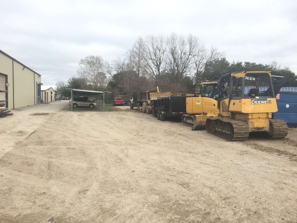 Laydown yard surface repair in progress