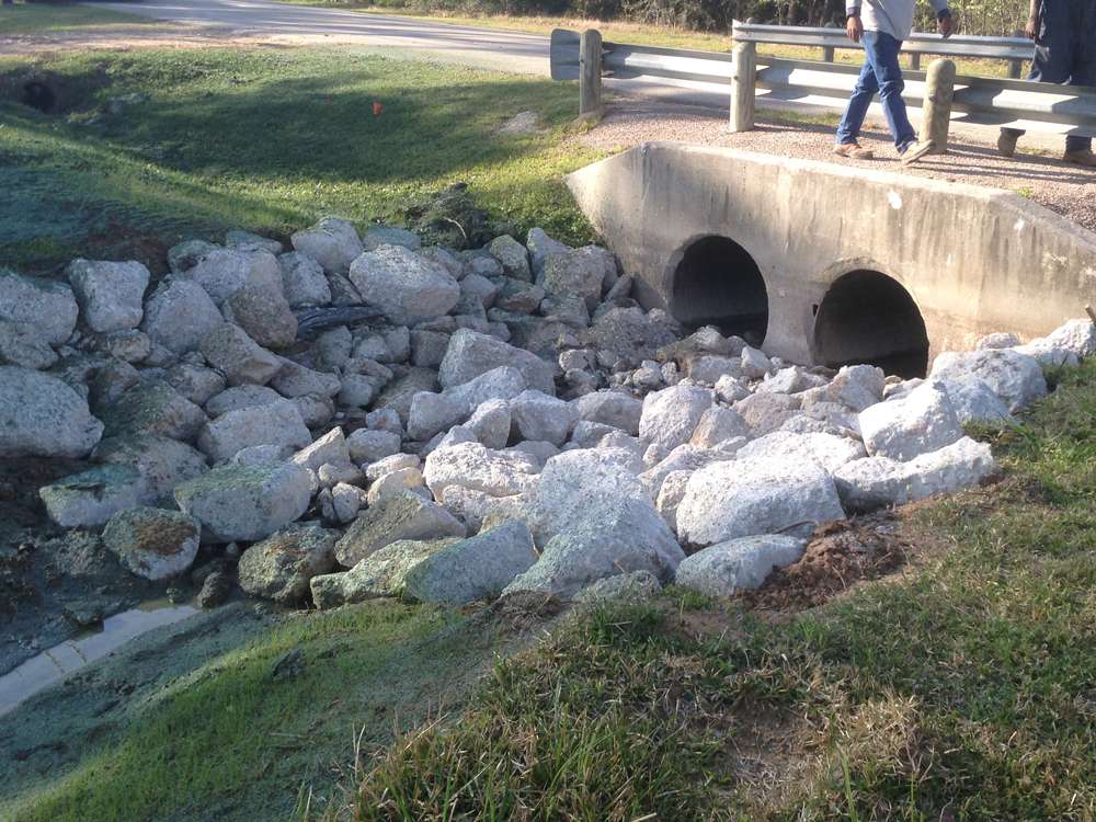 Rip-rap erosion protection project
