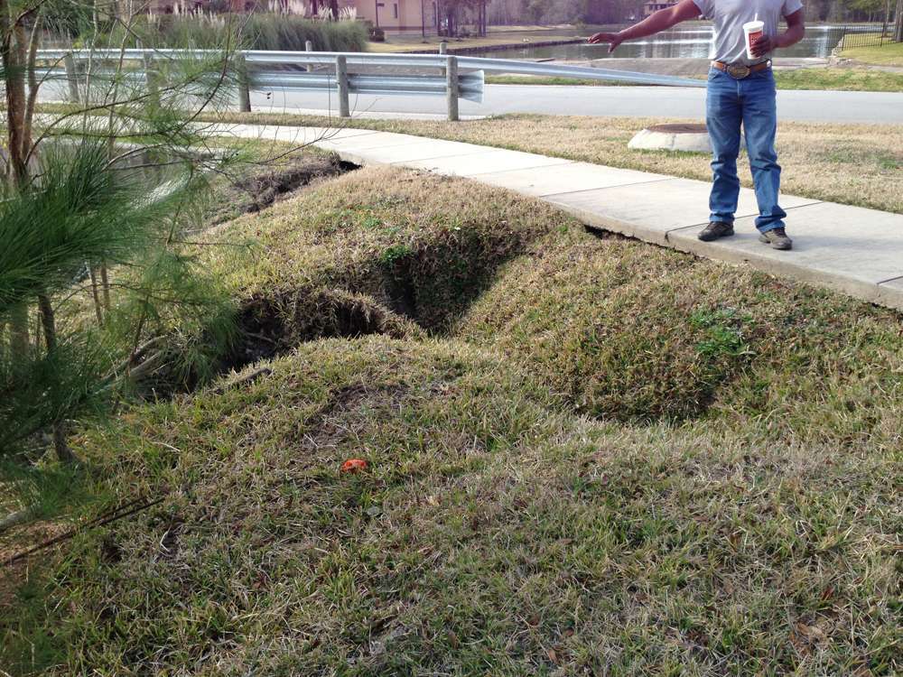 Sinkhole repair project