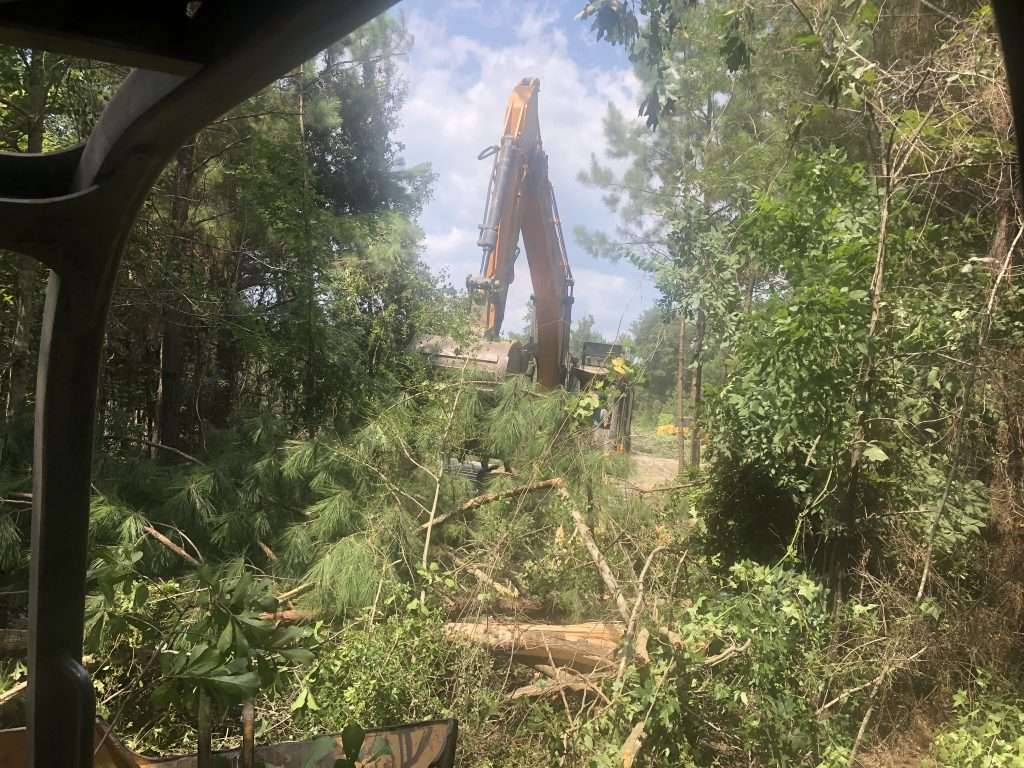 Excavator Knocking Brush