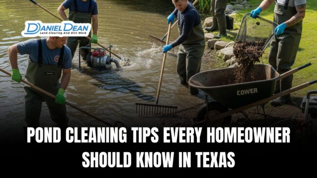 Copy of Copy of How Much Does It Cost to Clear Land in 2025 (7) Pond Cleaning Tips Every Homeowner Should Know in Texas