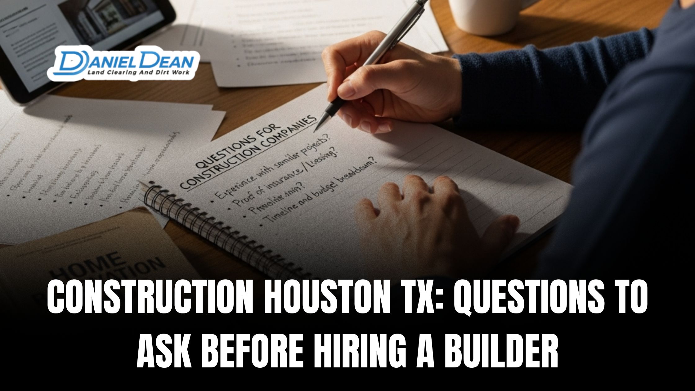 Construction Houston TX: Questions to Ask Before Hiring a Builder