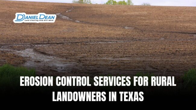 Erosion Control Services for Rural Landowners in Texas