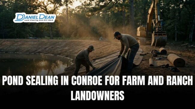 Pond Sealing in Conroe for Farm and Ranch Landowners