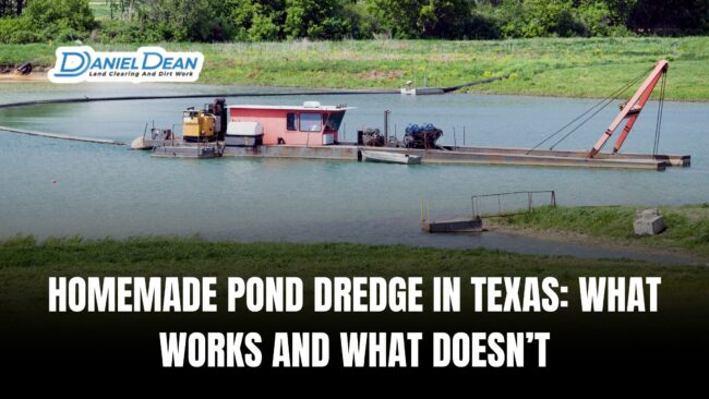 Homemade Pond Dredge in Texas: What Works and What Doesn’t