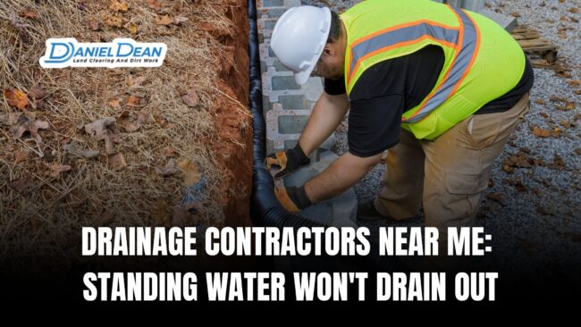 Drainage Contractors Near Me: Standing Water Won't Drain Out