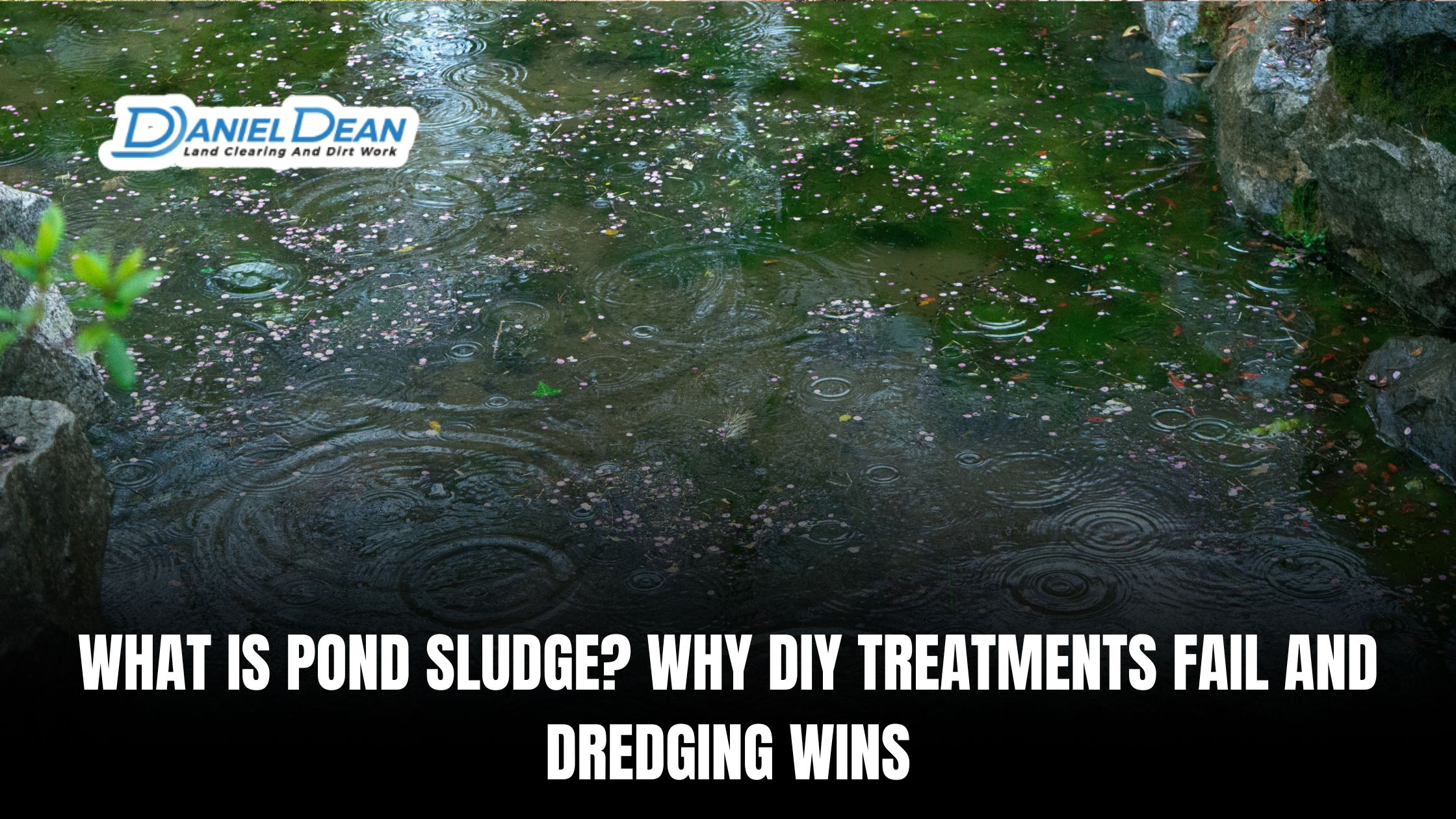 What Is Pond Sludge? Why DIY Treatments Fail and Dredging Wins